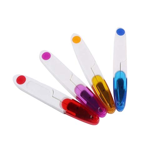 SUPVOX tesoura de costura em forma de V ponto cruz pequena tesoura cortador de fios ferramenta para