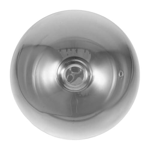 LIFKOME Smoke Gray Glass Globe Lamp Shade Cover Replacement for Pendant Lights Modern Spherical Light Fixture Shade for Home Decor and Easy Installation