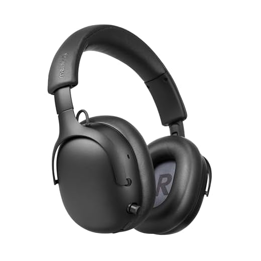 MEDION Over Ear Kopfhörer HX-1 Pro (kabellos, Hybrid Active Noise Cancelling ANC, Bluetooth 6.0, Wireless, 7+1 EQ Presets, bis zu 190 Stunden Akkulaufzeit, IPX4 Spritzwasserschutz) urban anthrazit