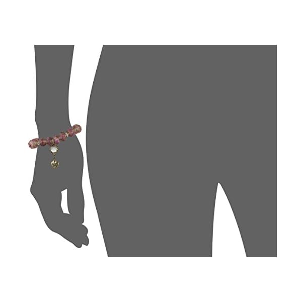 Betsey-Johnson-Tzarina-Pink-Beads-Stretch-Bracelet Betsey Johnson Pink Flower Bead Stretch Bracelet