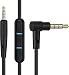 Sqrmekoko Inline Mic Remote Audio Cable Cord Line for Bose QuietComfort 25 QC25 Headphones (Black)