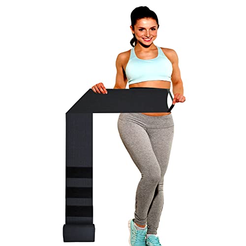 Snatch Me Up Bandage Wrap |Waist trainer for Women|Stomach Belly Body Shaper Compression Wrap with Loop | Lumbar Waist Support Belt | Adjustable Comfortable Lower Back Pain Relief Tight-Fitting Waist Waistband (Black 4m 13.1ft)