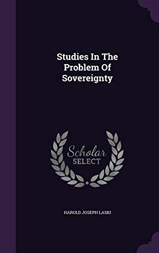 Studies In The Problem Of Sovereignty 134341881X Book Cover