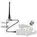 Marine VHF Radio Antenna Low-Profile 156-163MHz with 16ft RG58 Low-Loss Coaxial Cable & PL259 Connector for Boat Sailboat Yacht Waterproof