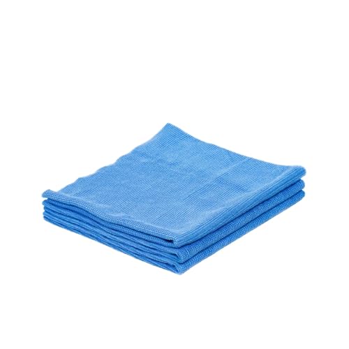 Image of Pearl Weave Microfiber Cloth Blue 300 GSM | Pack of 3 |Car Detailing Towel for Ceramic Coating, Polish & Wax | Scratch-Free, Lint-Free, Ultra Soft Cleaning Cloth for Cars & Bikes (40x40 cm)