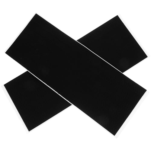 Anneome Protector de Suela de Zapato Negro Antideslizante de Pvc, Resistente y Cortable, 2 Piezas para Suelas Deportivas y Uso Diario