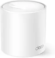 [Novo] TP-Link Deco X10 (1-pack) | Sistema Wi-Fi Mesh 6 AX1500 para toda a casa - Cobertura de até 150 m², 3 portas Gigabit por unidade, canal de banda de 80 MHz, ODFMA, 1024 QAM, branco