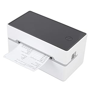 Thermische Labelprinter, 150 Mm/s Bluetooth Thermische Verzendlabelprinter, 203 DPI USB Thermische Printer voor Kleine Bedrijven Thuis, Compatibel met XP Win7 Win8 Win10 OS X(wit)