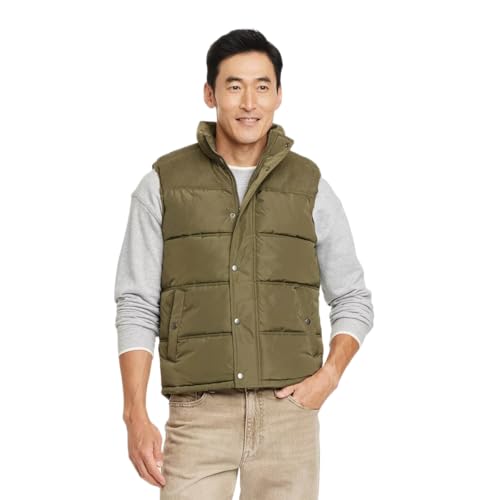 Goodfellow & Co Men's Midweight Puffer Sleeveless Jacket Vest -