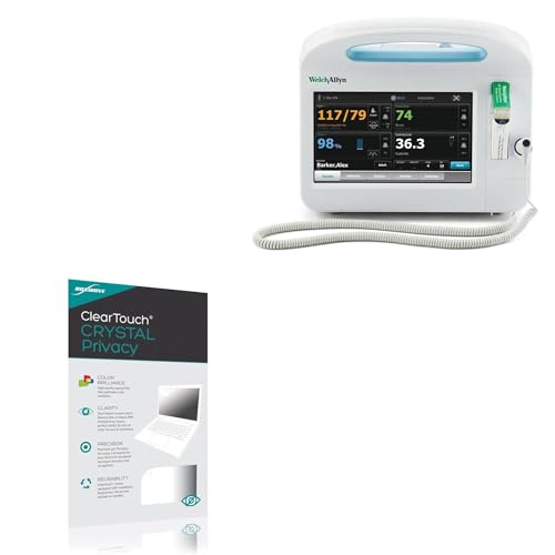 BoxWave Screen Protector Compatible with Welch Allyn Connex Vital Signs Monitor - ClearTouch Crystal Privacy (2-Pack), Privacy Screen Protector Flexible Film Clear