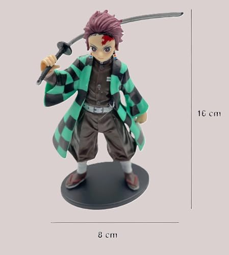Image of Awestuffs Action Figure Limited Edition for Car Dashboard, Decoration, Cake, Office Desk & Study Table Tanji D Slayer