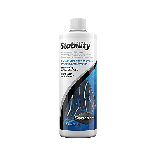 Seachem Stability Fish Tank Stabilizer – For Freshwater and Marine Aquariums, 16.9 Fl Oz (Pack of 1)