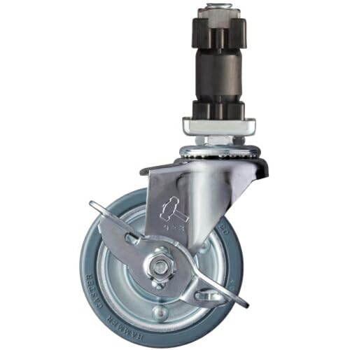 Hammer Pipe Insertion Swivel Rubber Wheel (Steel Wheel) 2.6 inches (65 mm) for 25 Angles, Includes Stopper 4154EN-PR65