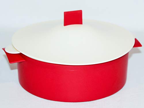 Tupperware Microsteamer 6 Cup Red Ivory
