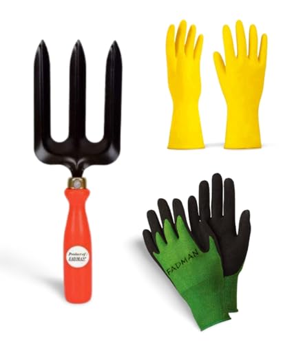 FADMAN Home Gardening Tool KIT (Garden Fork, Gloves-I, Gloves-N) FADMAN Home Gardening Tool KIT (Garden Fork, Gloves-I, Gloves-N)