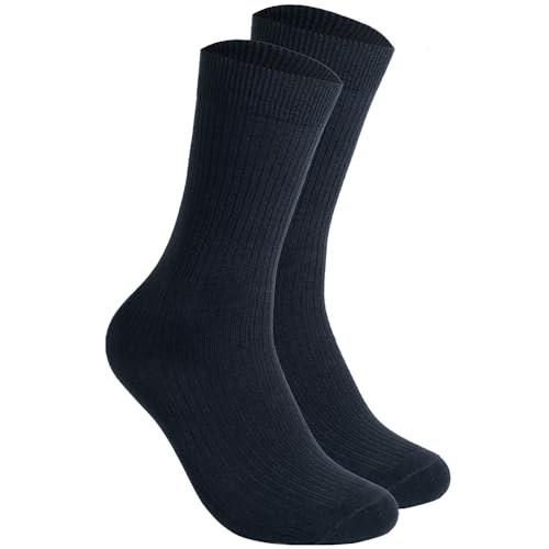 Smithking Comfy Quality Soft Breathable PURE Cotton Socks for Men Women 6 pack Calf Socks Casual Socks