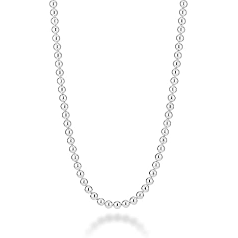 Miabella 925 Sterling Silver Bead Necklace Cover