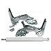 Produktbild ensipart Türdämpfer und Türscharnier für Kühlschrank kompatibel mit e Liebherr 9590166 Set für oben und unten