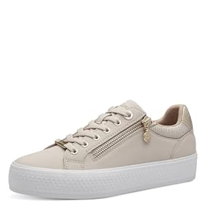 s.Oliver Damen Sneaker flach mit Reißverschluss Freizeit