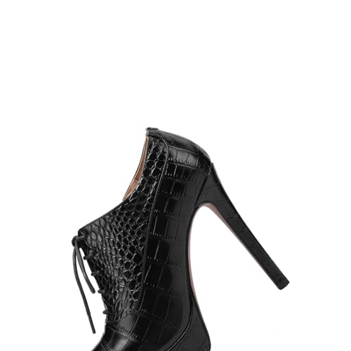 TinaCus Handmade Selftie with Zipper Women's Pointed Toe Genuine Leather Stiletto High Heels Platform Pumps Shoes3