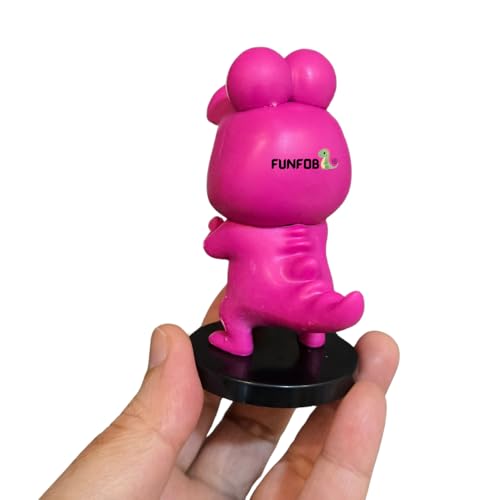Image of FUNFOB Shinchan Action Figure Height-8cm | Shin chan Figurine Cartoon Figures Toys for Boys & Girls PVC Multicolour | Pink Dino Dress