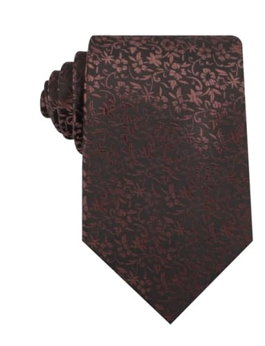Image of OTAA Floral Necktie Casual Ties for Men - Perfect Neck Tie for Groomsmen Wedding Ties or Formal Occasions