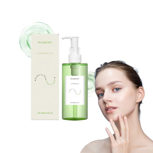 Huile nettoyante à l'armoise - Huile nettoyante en profondeur et démaquillant pour tous types de peau - Nettoyant visage à base d'huile avec contrôle des pores et technologie zéro film (1 bouteille)