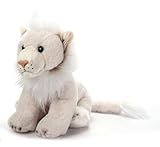 The Petting Zoo White Lion Stuffed Animal Plushie, Gifts for Kids, Wild Onez Wildlife Animals, Lion Plush Toy, 12 inches