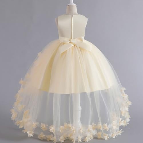 2-12Y Lace Tulle Girl Dresses Tiered Dress for Kids Princess Birthday Party Gowns Trendy Sleeveless Evening Dresses2