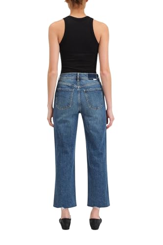 DAZE Women's Sundaze Crop High Rise Straight Leg Cropped Jeans3