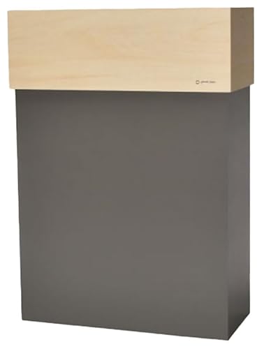 職人が仕上げた木製ゴミ箱「W CUBE45」サンドグレー/おしゃれ インテリア ナチュラル ゴミ箱 ダストボックス 木製 45L 袋が見えない シンプル 福井県鯖江市産