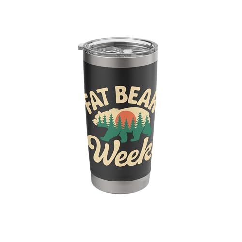 Fat Bear Week 2025 Nature Lover Planet Protection Stainless Steel Insulated Tumbler