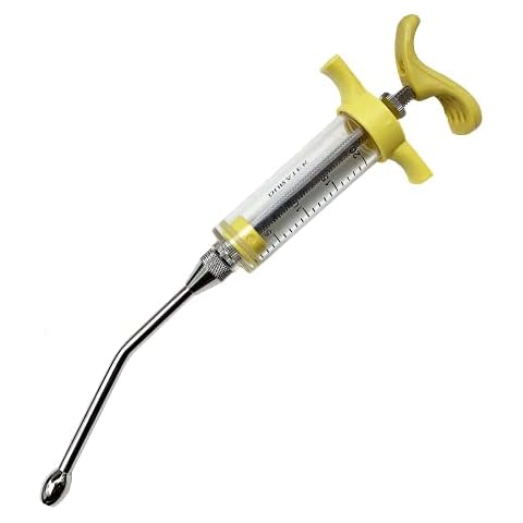 Duratek Drenching Syringe with Dose Nut and Feeding Nozzle - 20cc (Color May Vary) Cover