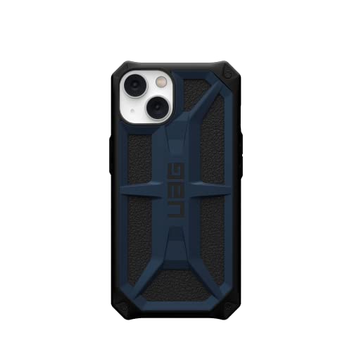 URBAN ARMOR GEAR UAG Designed for iPhone 14 Case Blue Mallard 6.1" Monarch Rugged Premium Protective Cover Lightweight Slim Shockproof Dropproof Compatible with Wireless Charging - Image 3