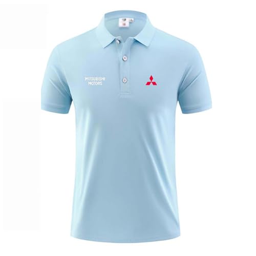 XTRDGHUG Deportivo Polos, para Mitsubishi, Impermeable y Cortavientos, Estampado Abrigo, Camiseta De Manga Corta,D-L