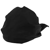 KESYOO Kochmütze im japanischen Stil, Unisex, verstellbar, aus robustem schwarzem Stoff, für Restaurants, Geschäfte von Ramen und Sushi – Piratenhut für Damen und Herren, Schwarz , 56