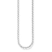 Thomas Sabo Collar para mujer con cordón de plata de ley 925, longitud 40 cm, Sin piedras preciosas,