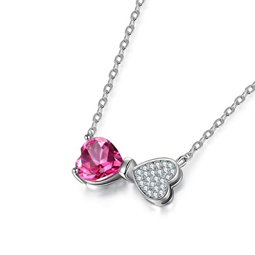 Collier quartz rose coeur argent pour sublimer vos tenues bohèmes et décontractées chic