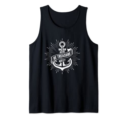 Piratecore Aesthetic - Naval Skull Adventure Ship - Ancla Camiseta sin Mangas