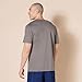 Amazon Essentials T-Shirts For Men, Active Performance Tech, Available in Big & Tall, Pack of 2, Black/Medium Grey, 6X-Large Big