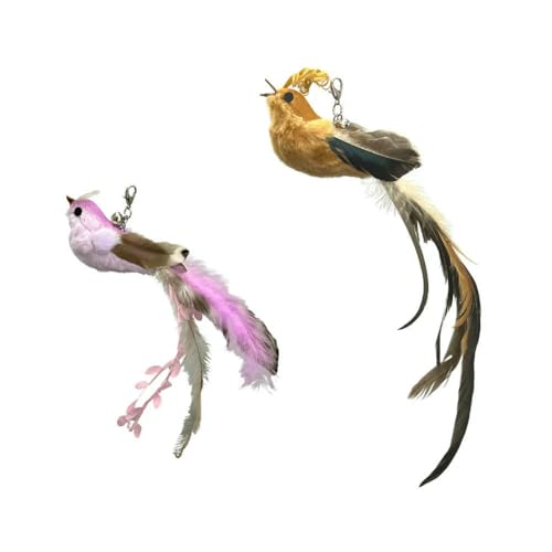 Tête de rechange pour chat lot de 2 embouts plume pour jouet interactif - 8