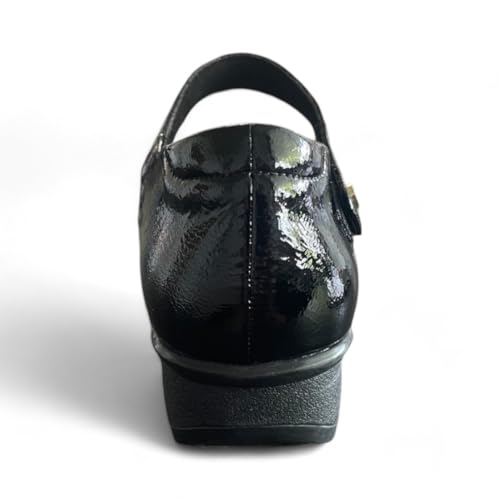 Image of Revere Osaka Mary Jane - Premium Leather - Orthotic-Friendly Removable Insoles - Adjustable Strap - Arch Support - Stylish Wedges for All-Day Comfort