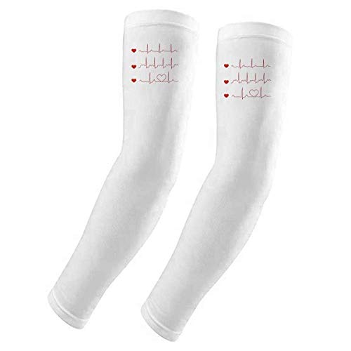 Guantes largos de protección UV solar mangas transpirables corazón