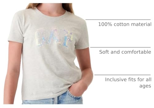 Image of Gap Girls Short Sleeve Logo Tee T-Shirt
