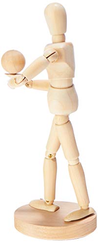 Manequim Articulado Magnético, Sinoart, SFM075, Madeira, 20 cm