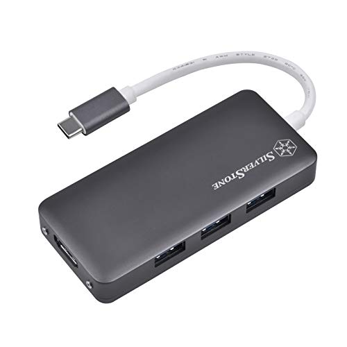 Hub USB 3.1 Type C vers HDMI adaptateur multiport SilverStone EP14 3 USB A