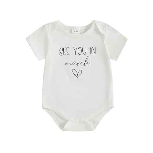 Image of woshilaocai Baby Announcement Bodysuit Pregnancy Reveal for Family | Pregnancy Reveal Ideas&New Baby Surprise for Grandparents, Husband, Aunt, Uncle, Gender Natural Romper, Funny Announcement