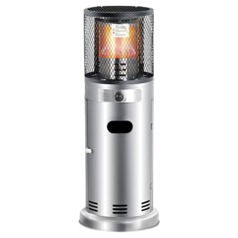 Callow Stainless Steel 7.3kW Inferno Gas Patio Heater - Eco High Power Cover