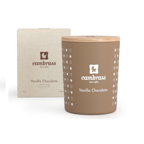 Cambrass - vela aromática 10 cl - fragancia para el hogar de vanilla chocolate