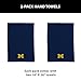 Northwest Michigan Wolverines NCAA Team Logo Hand Towel 2 Pack 16 x 26 Inches